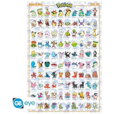 POKEMON - Poster Maxi 91.5x61 - Johto French