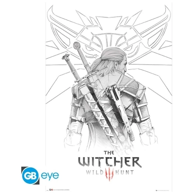 THE WITCHER - Poster Maxi 91.5x61 - Geralt Sketch