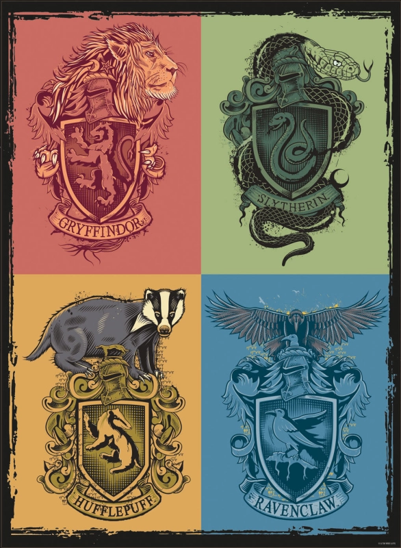 Harry Potter (Crests & Hogwarts) Boxed Poster Set