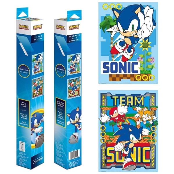 Sonic The Hedgehog (Sonic & Team) Boxed Poster Set