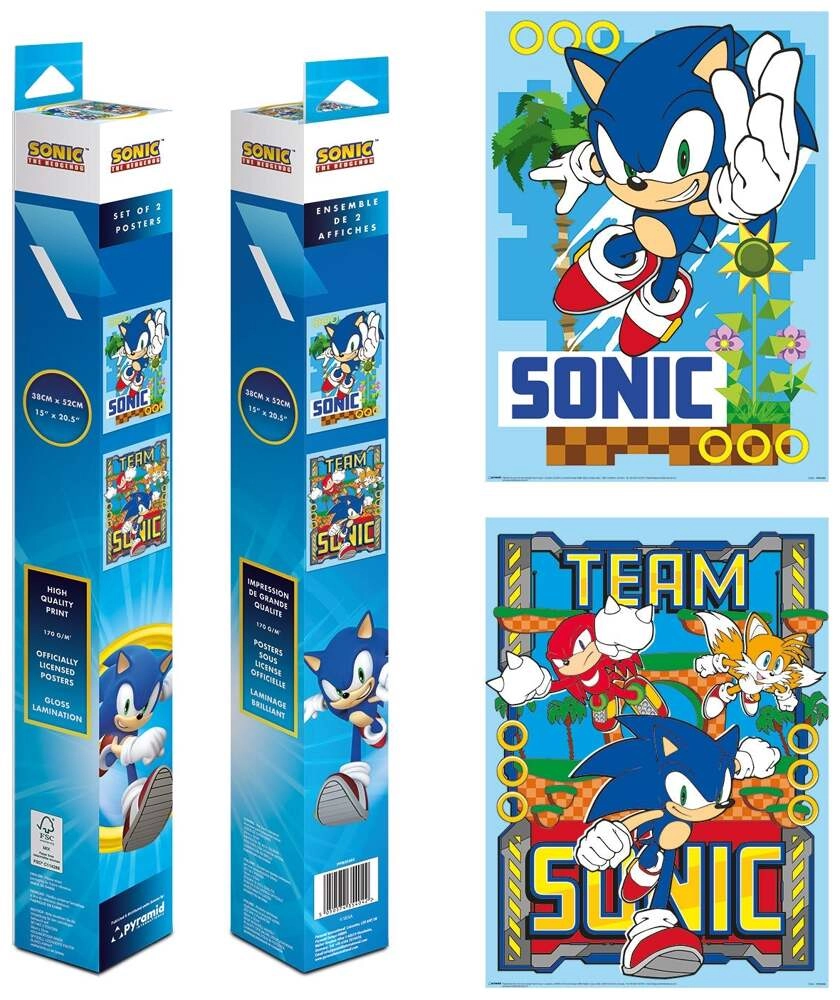 Sonic The Hedgehog (Sonic & Team) Boxed Poster Set