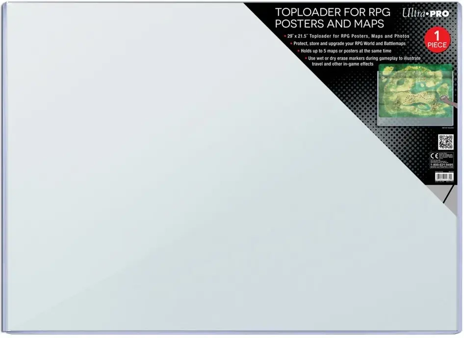 UP - 29" x 21.5" Toploader for RPG Posters and Maps
