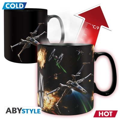 STAR WARS - Mug Heat Change- 460ml- Space Battle - cardboard