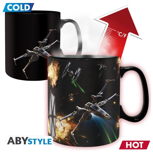 STAR WARS - Mug Heat Change- 460ml- Space Battle - cardboard