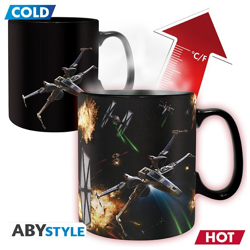 STAR WARS - Mug Heat Change- 460ml- Space Battle - cardboard