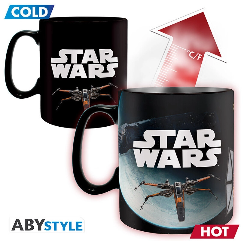 STAR WARS - Mug Heat Change- 460ml- Space Battle - cardboard