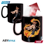 ONE PIECE - Mug Heat Change - 460 ml - Luffy & Ace - cardboard box