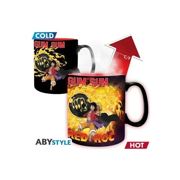 ONE PIECE - Mug Heat Change - 460 ml -Luffy vs Kaidou-cardboard box