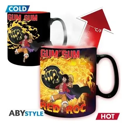 ONE PIECE - Mug Heat Change - 460 ml -Luffy vs Kaidou-cardboard box