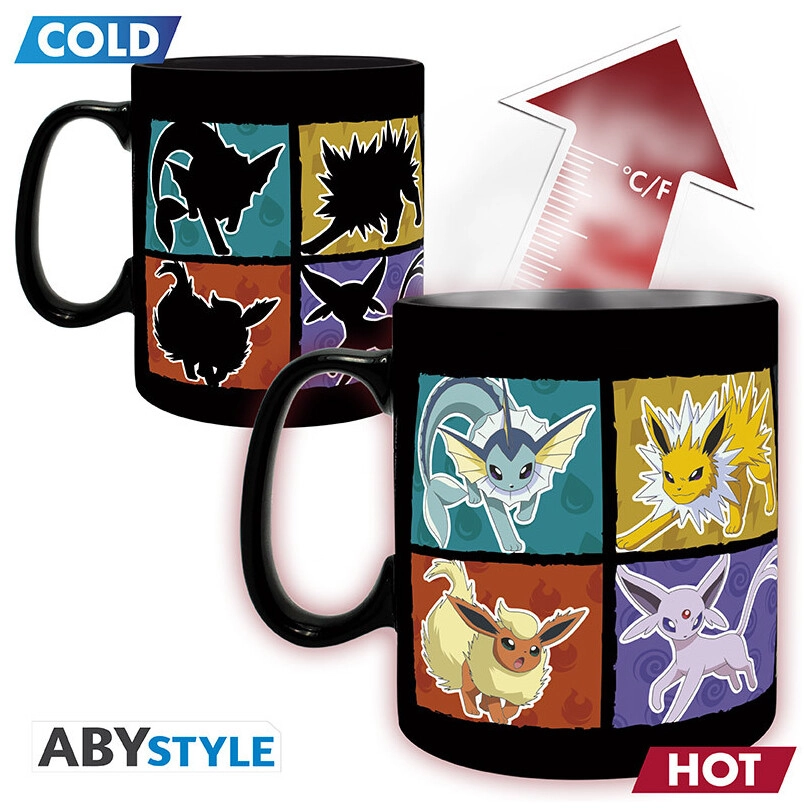 POKEMON - Mug Heat Change - 460 ml - Eevee - cardboard box