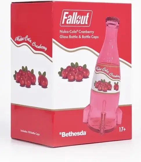 „Nuka Cola Cranberry“ Glass Bottle & Cap