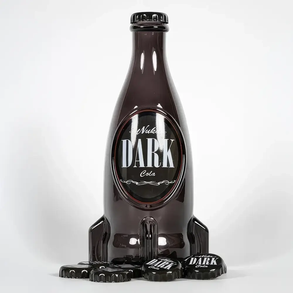 Fallout„Nuka Dark“ Glass Bottle & Cap