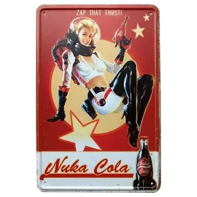 Fallout - Metal Sign „Nuka Cola Girl“