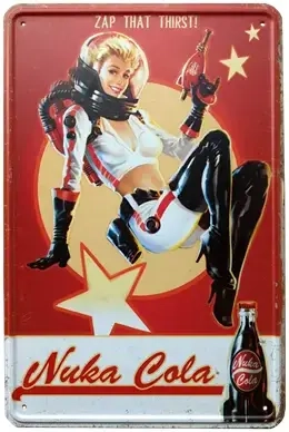 Fallout - Metal Sign „Nuka Cola Girl“