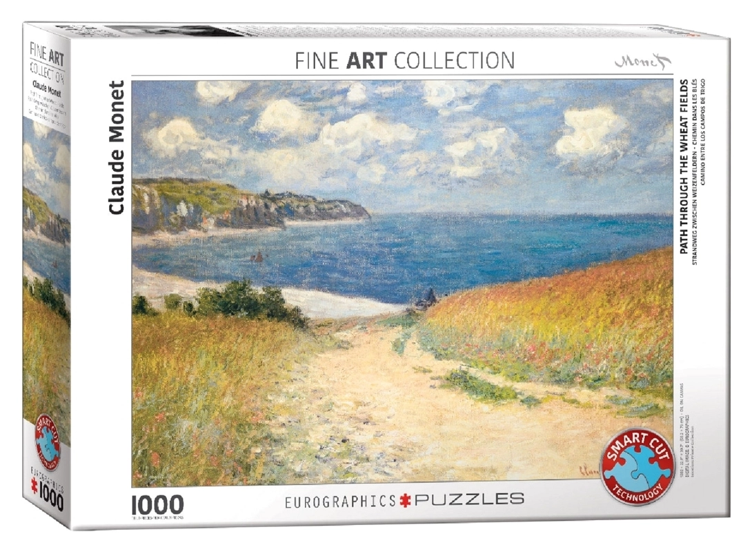 Strandweg zwischen Weizenfeldern - Claude Monet