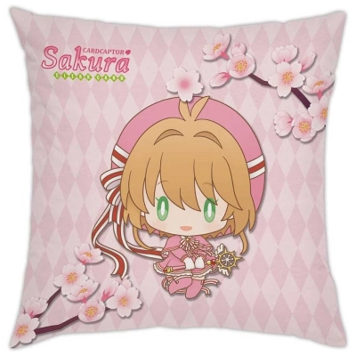 Card Captor Sakura: Clear Card - Couch Pillow - Sakura & Kero-chan - Chibi Design - 35x35cm