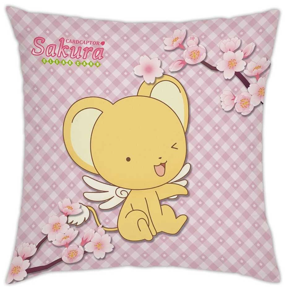 Card Captor Sakura: Clear Card - Couch Pillow - Sakura & Kero-chan - Chibi Design - 35x35cm