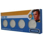 Star Trek Set of 4 Starfleet Division Medallions in .999 Silver Plating