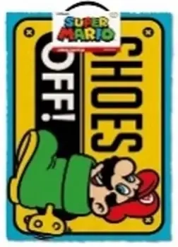 Super Mario (Shoes Off Colour) Door Mat