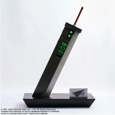 Final Fantasy VII Remake Digital Clock - Buster Sword