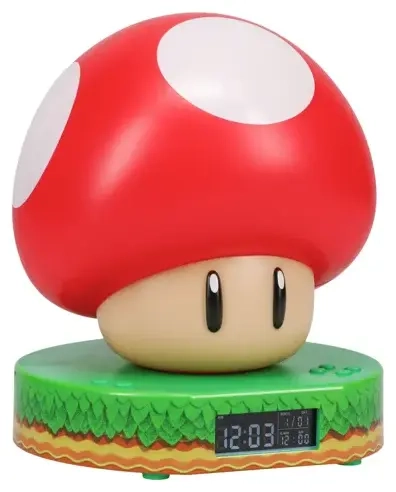 Super Mario Super Mushroom Digital Alarm Clock