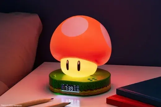 Super Mario Super Mushroom Digital Alarm Clock