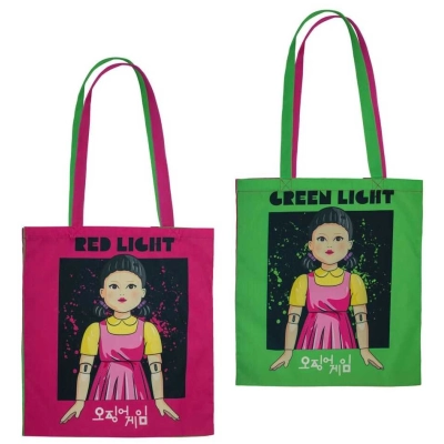 Tote Bag red, green - Squid Game