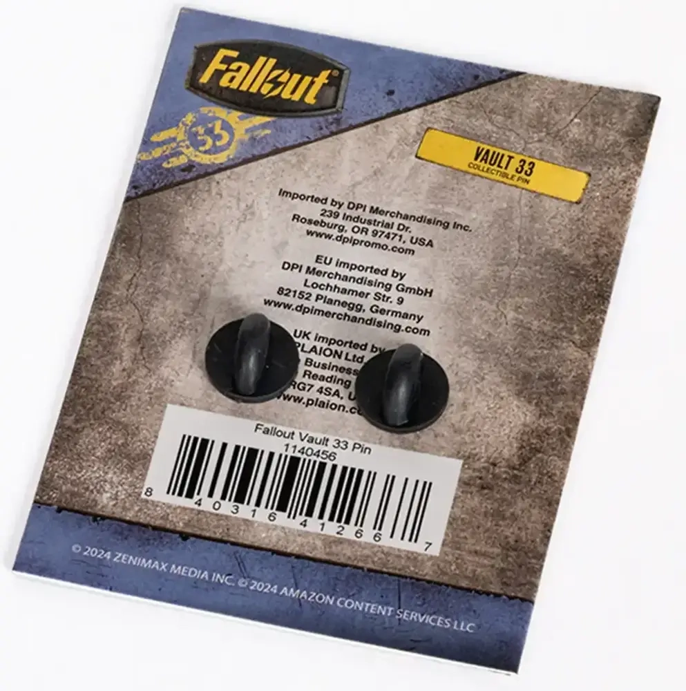Fallout Vault 33 Pin