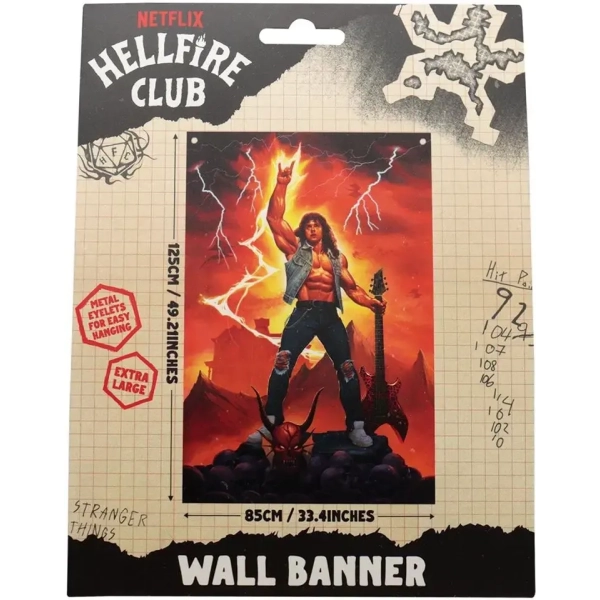 Stranger Things Eddie Munson Wall Banner