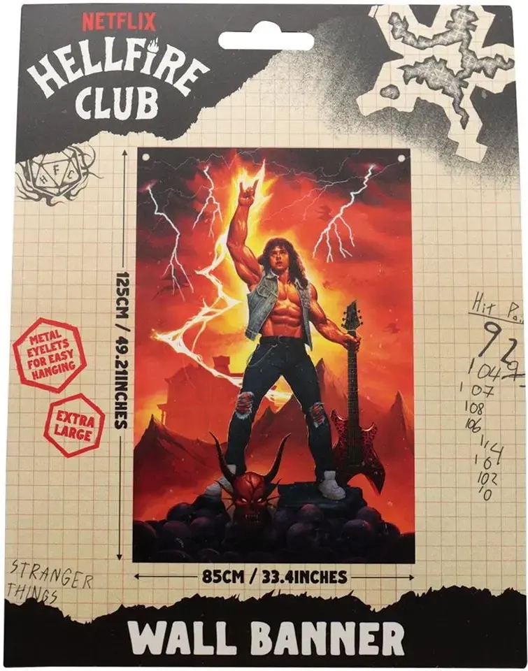 Stranger Things Eddie Munson Wall Banner