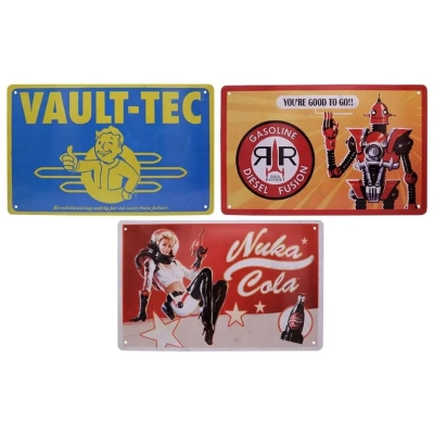 Fallout Tin Sign Set