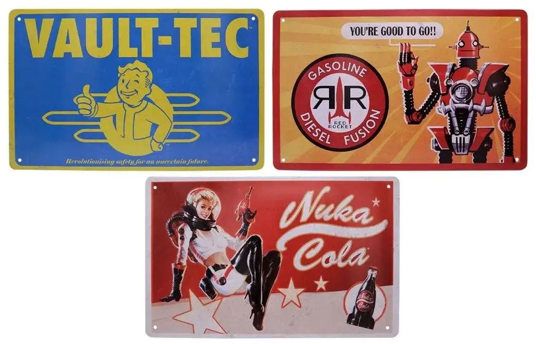 Fallout Tin Sign Set