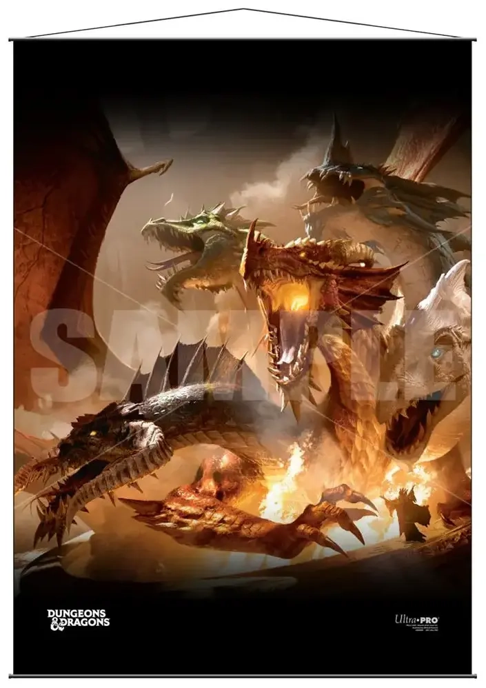 UP - Wall Scroll - The Rise of Tiamat - Dungeons & Dragons Cover Series