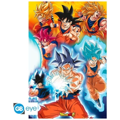 DRAGON BALL SUPER - Poster Maxi 91.5x61 - Goku's transformations
