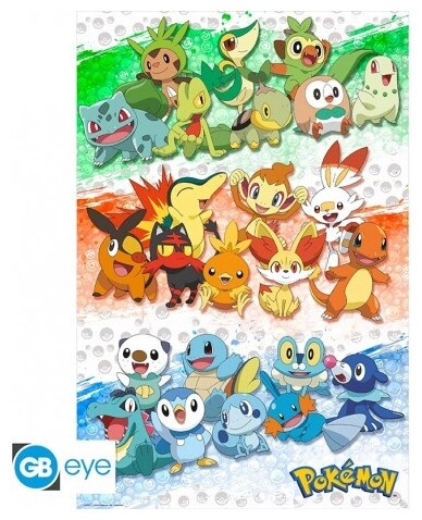 POKEMON - Poster Maxi 91.5x61 - First Partners