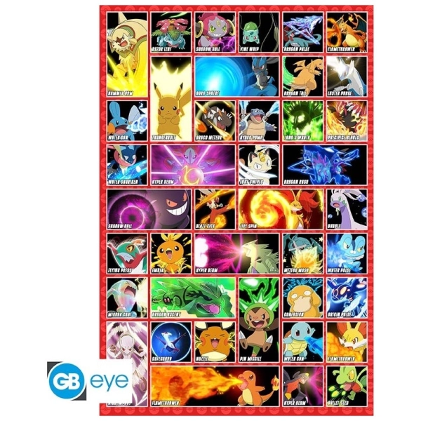 POKEMON - Poster Maxi 91.5 x 61 - Moves