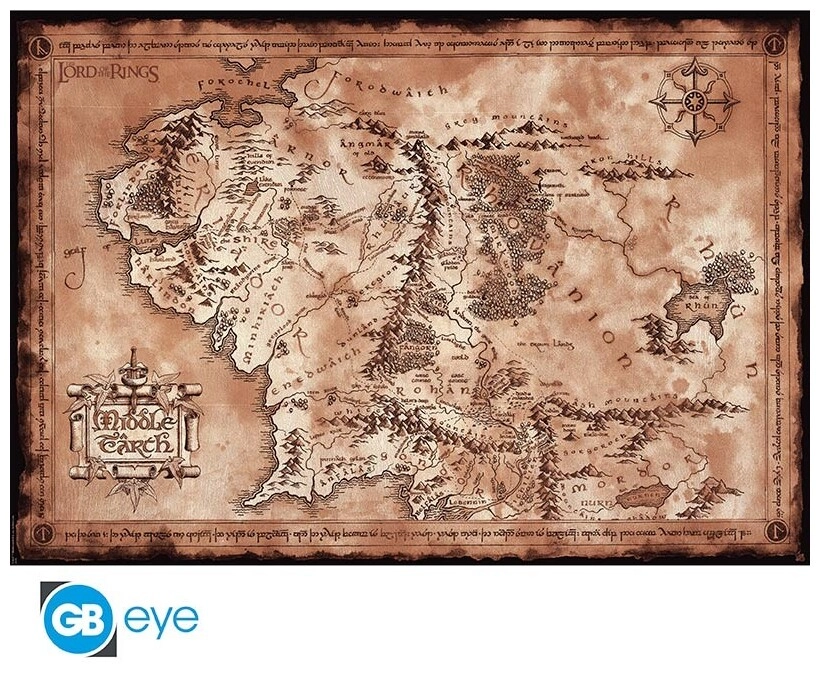 LORD OF THE RINGS - Poster Maxi 91.5x61 - Map