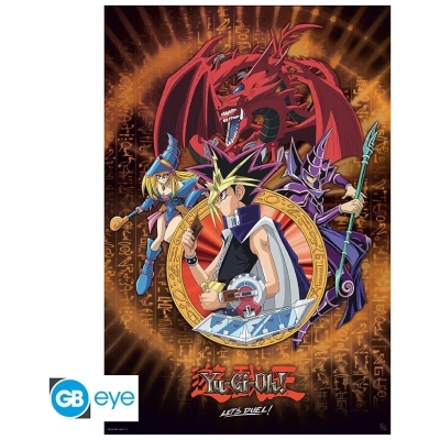YU-GI-OH! - Poster Maxi 91.5x61 - Yugi Slifer and Magician
