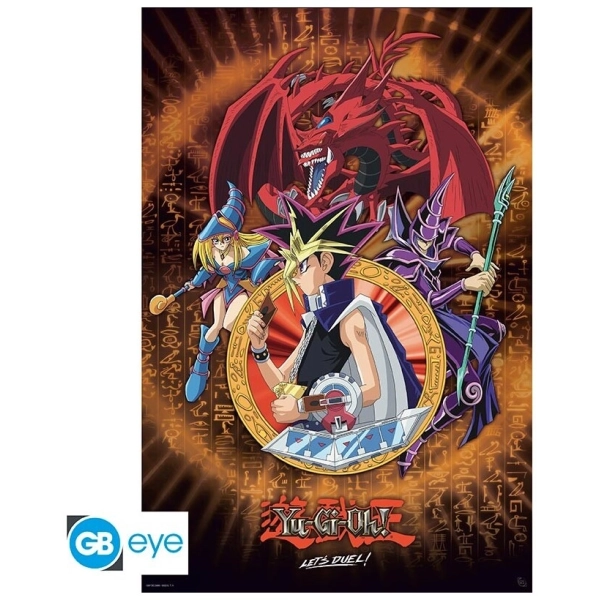 YU-GI-OH! - Poster Maxi 91.5x61 - Yugi Slifer and Magician