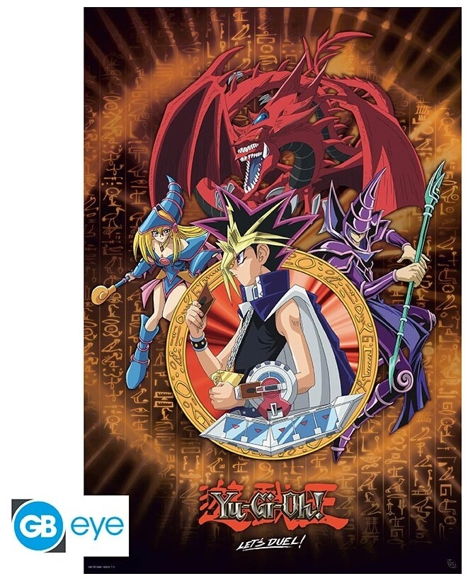YU-GI-OH! - Poster Maxi 91.5x61 - Yugi Slifer and Magician