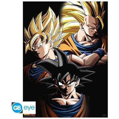 DRAGON BALL - Poster Chibi 52x38 - Goku transformations