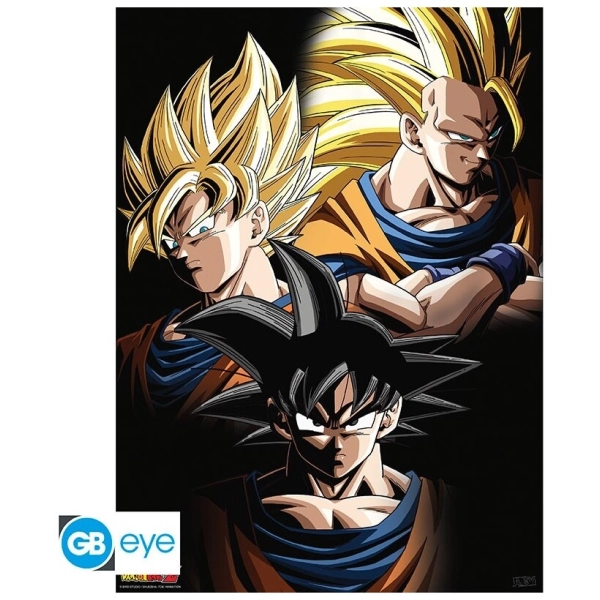 DRAGON BALL - Poster Chibi 52x38 - Goku transformations
