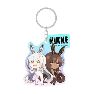 Goddess of Victory: NIKKE - Holographic Acrylic Keychain - Blanc & Noir - 7cm