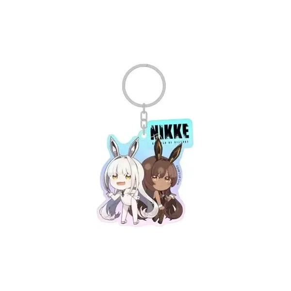Goddess of Victory: NIKKE - Holographic Acrylic Keychain - Blanc & Noir - 7cm