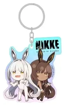 Goddess of Victory: NIKKE - Holographic Acrylic Keychain - Blanc & Noir - 7cm