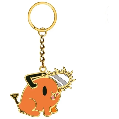 Chainsaw Man - Enamel Metal Keychain - Pochita Chibi Design - 6cm