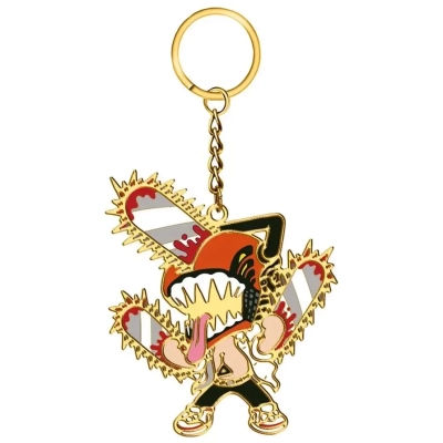 Chainsaw Man - Enamel Metal Keychain - Chainsaw Man Chibi Design - 6cm