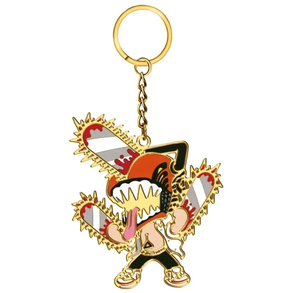 Chainsaw Man - Enamel Metal Keychain - Chainsaw Man Chibi Design - 6cm