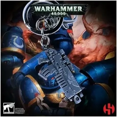 Bolter Metallic Finish Keychain - Warhammer 40K