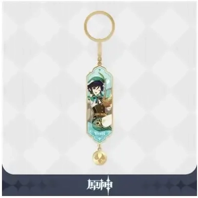 Genshin Impact - Character Drawing Card Metal Keychain: Venti